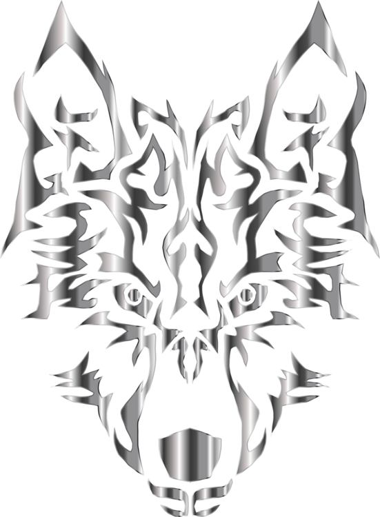 Diseño de Logo de Lobo Metálico Fondos de pantalla