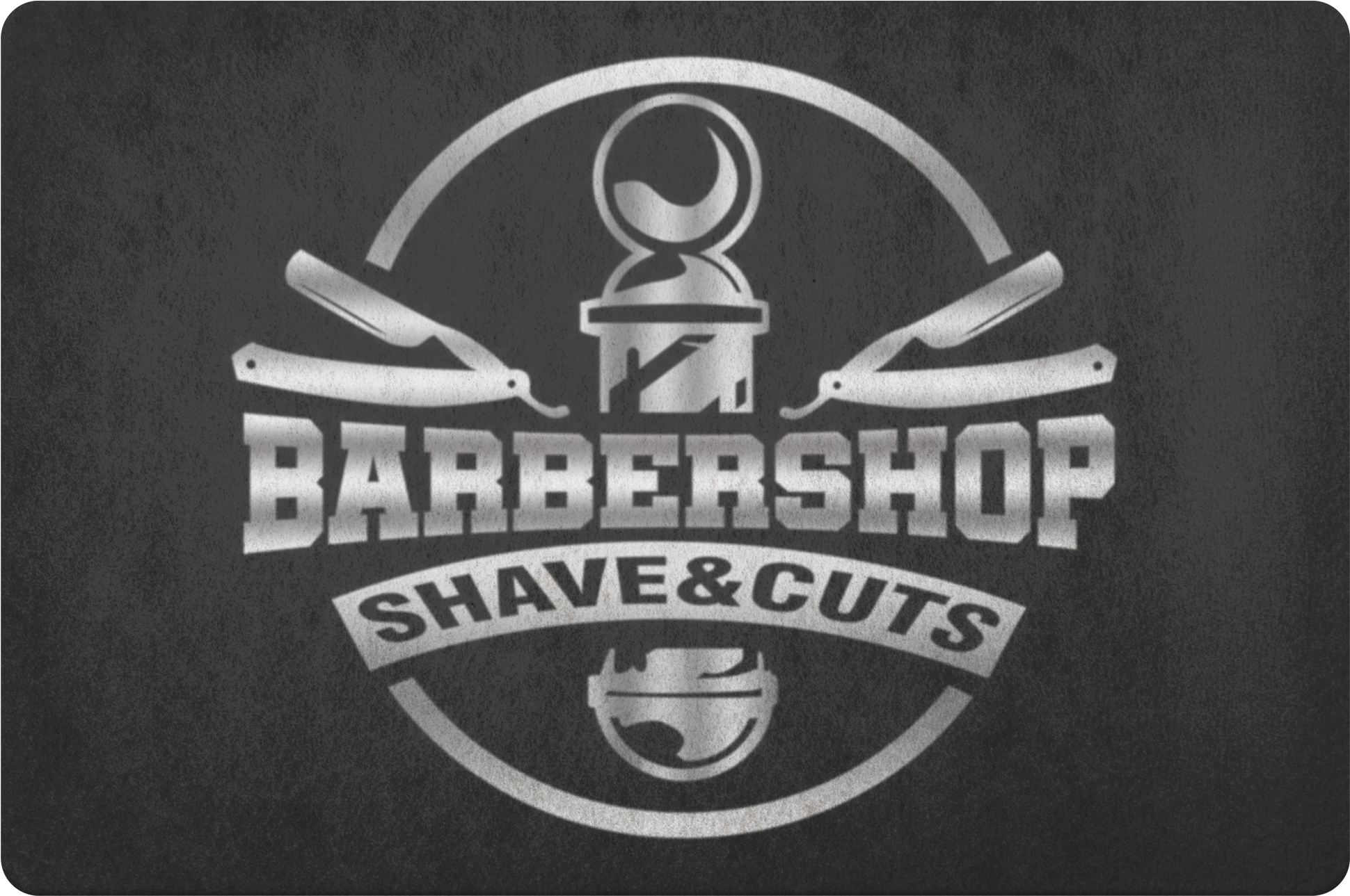 Diseño de logotipo vintage de barbería Fondos de pantalla