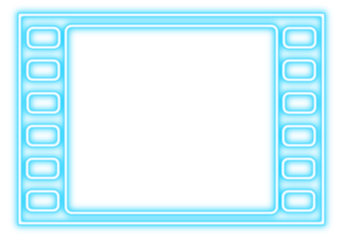 Diseño de marco neón azul Fondos de pantalla