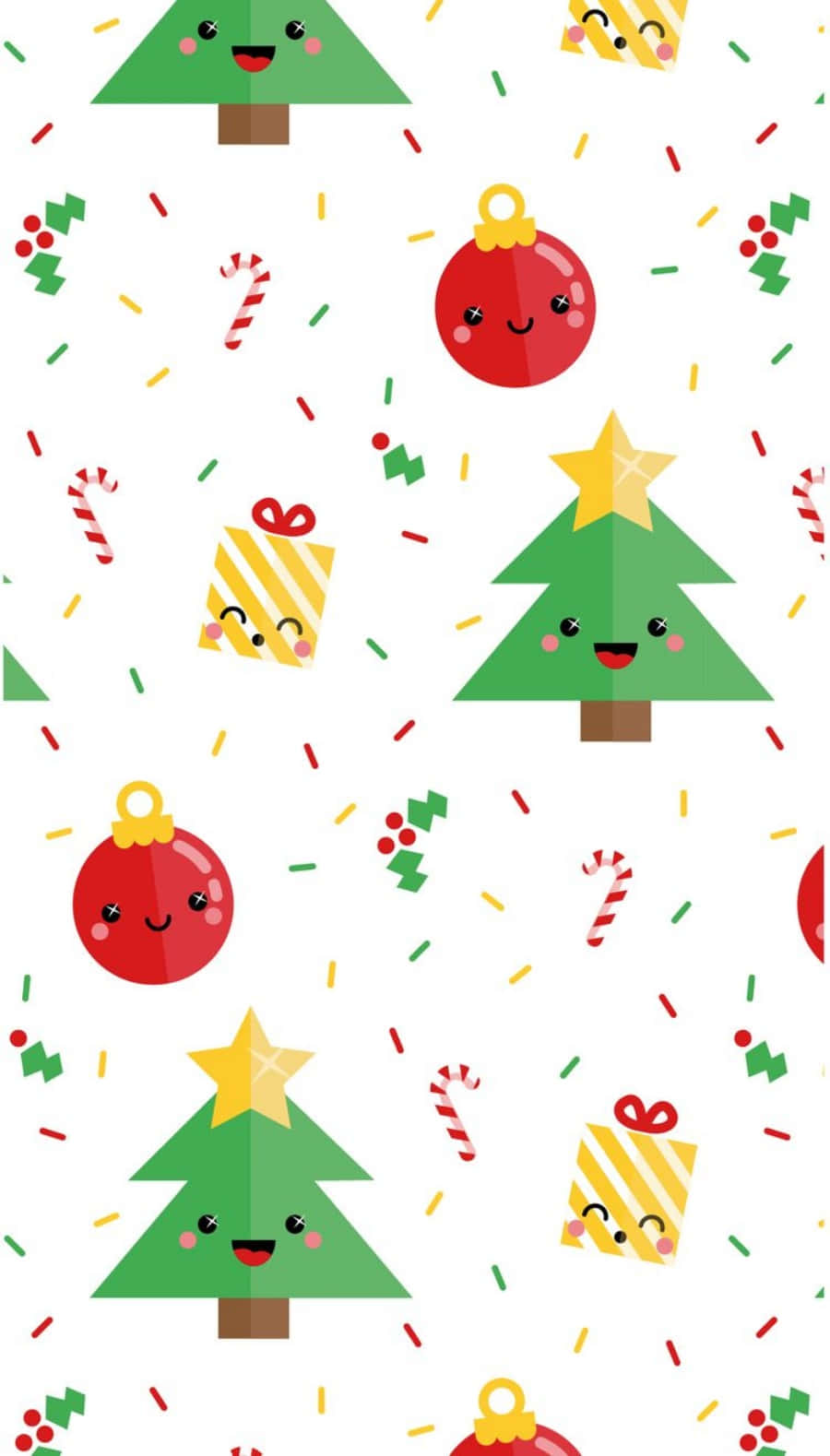 Diseño de patrón navideño lindo para teléfono Fondos de pantalla