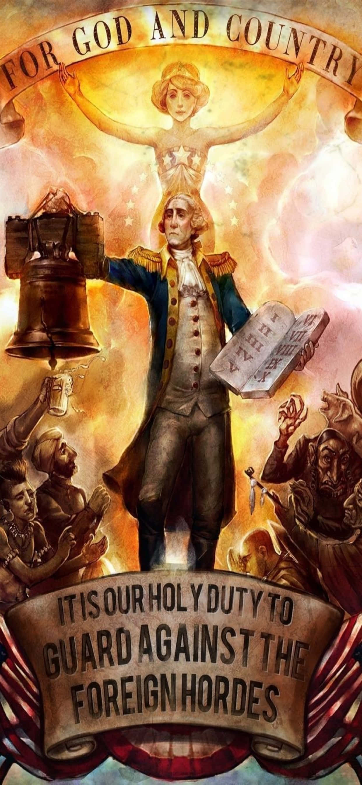 Diseño de Póster para Fondo de iPhone XS Max de Bioshock Infinite Fondos de pantalla