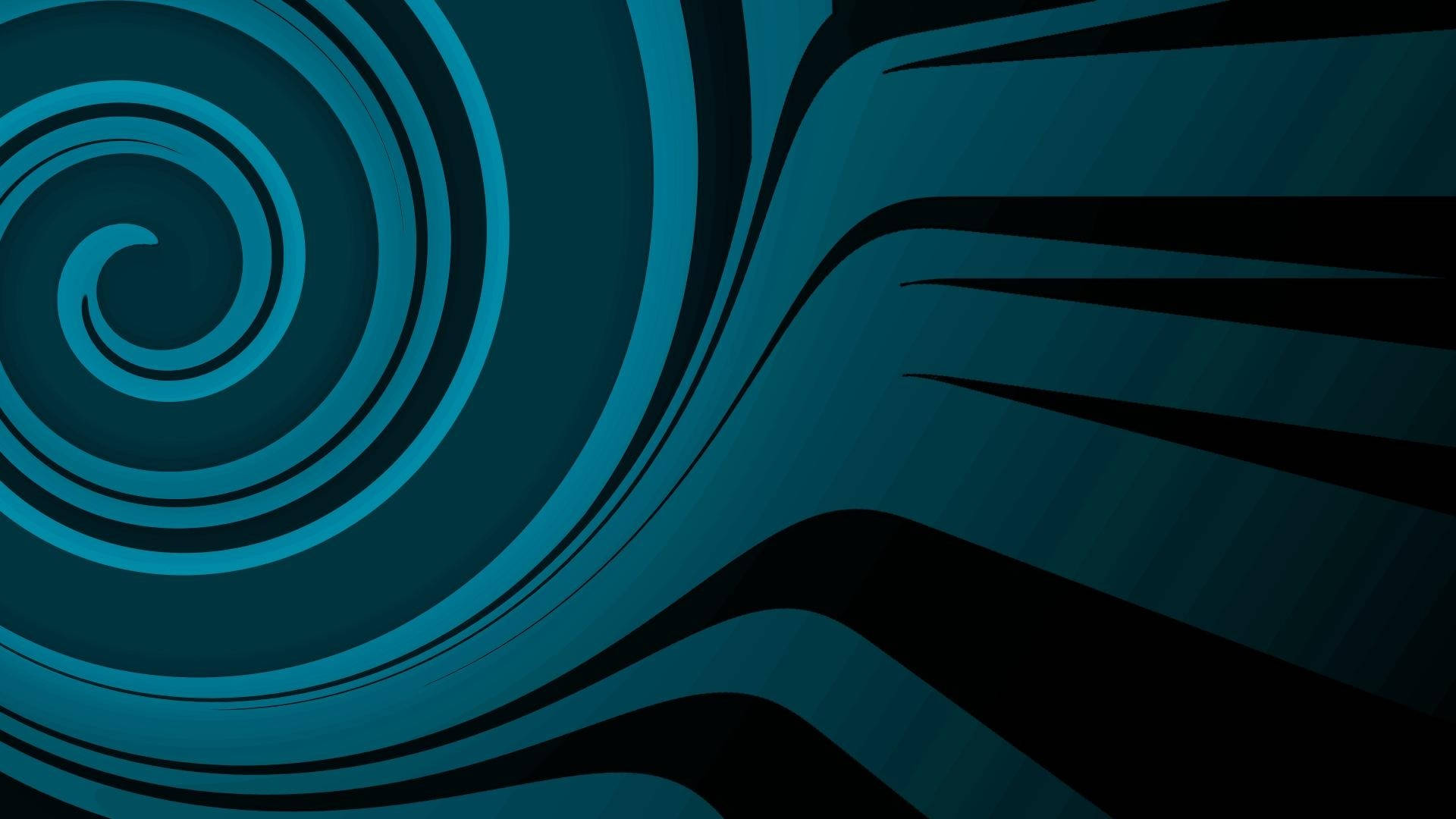 Diseño de Remolino Azul y Verde Fresco Fondos de pantalla