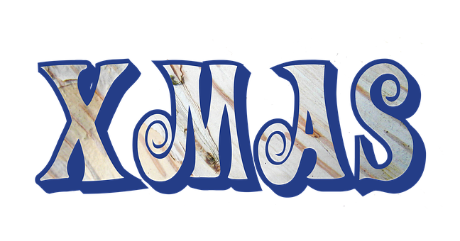 Diseño de texto azul X M A S Fondos de pantalla