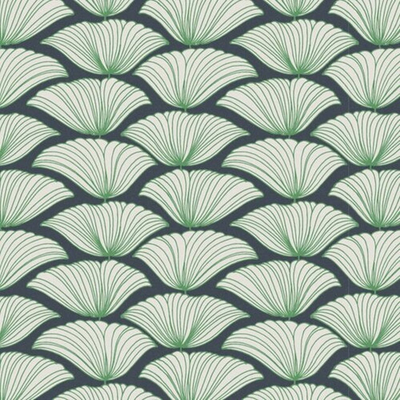Diseño de vieiras en verde pastel Fondos de pantalla