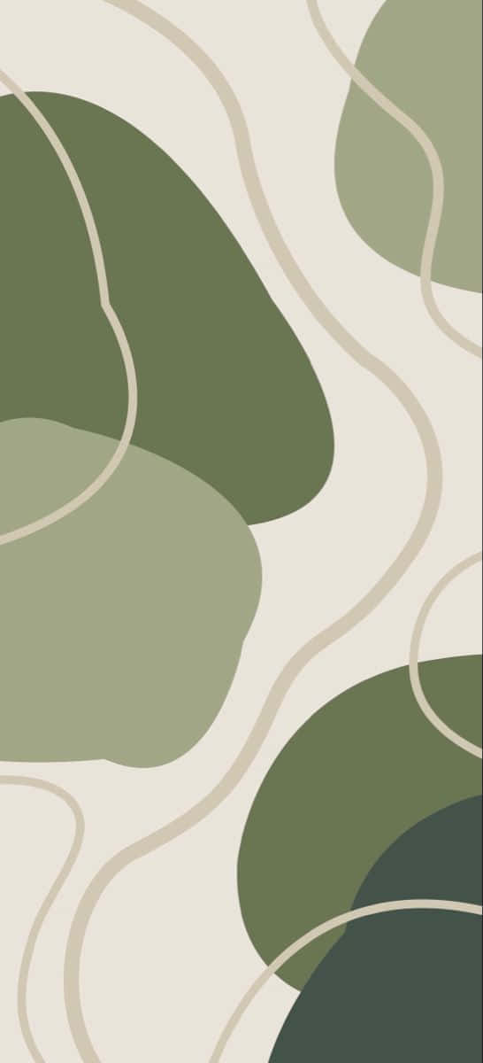 Diseño estético en fondo verde oliva Fondos de pantalla