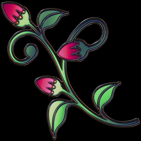 Diseño Floral Estilizado Fondos de pantalla