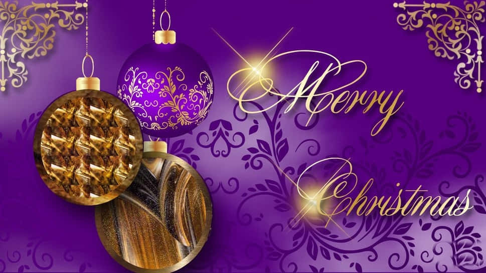 Diseño imaginativo para una Navidad púrpura Fondos de pantalla