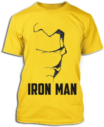 Diseño minimalista de Iron Man en camiseta Fondos de pantalla