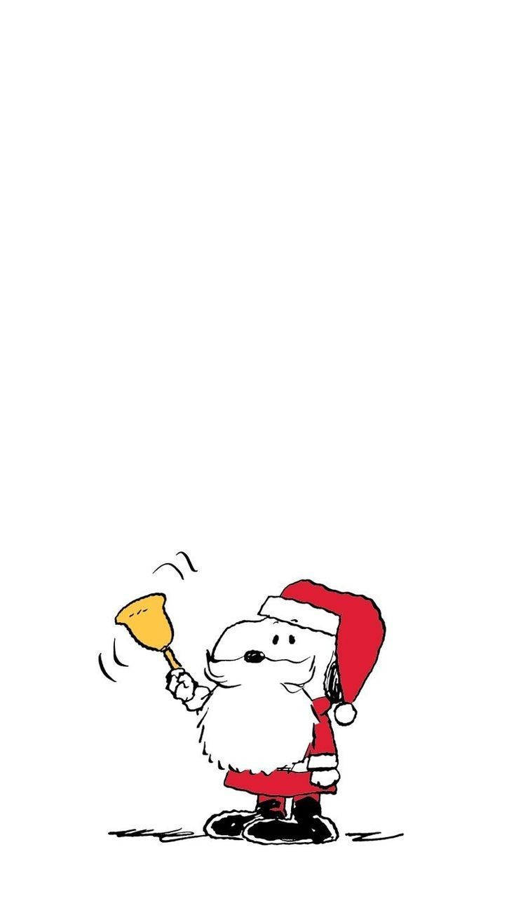 Disfraz de Santa de Snoopy para Navidad Fondos de pantalla