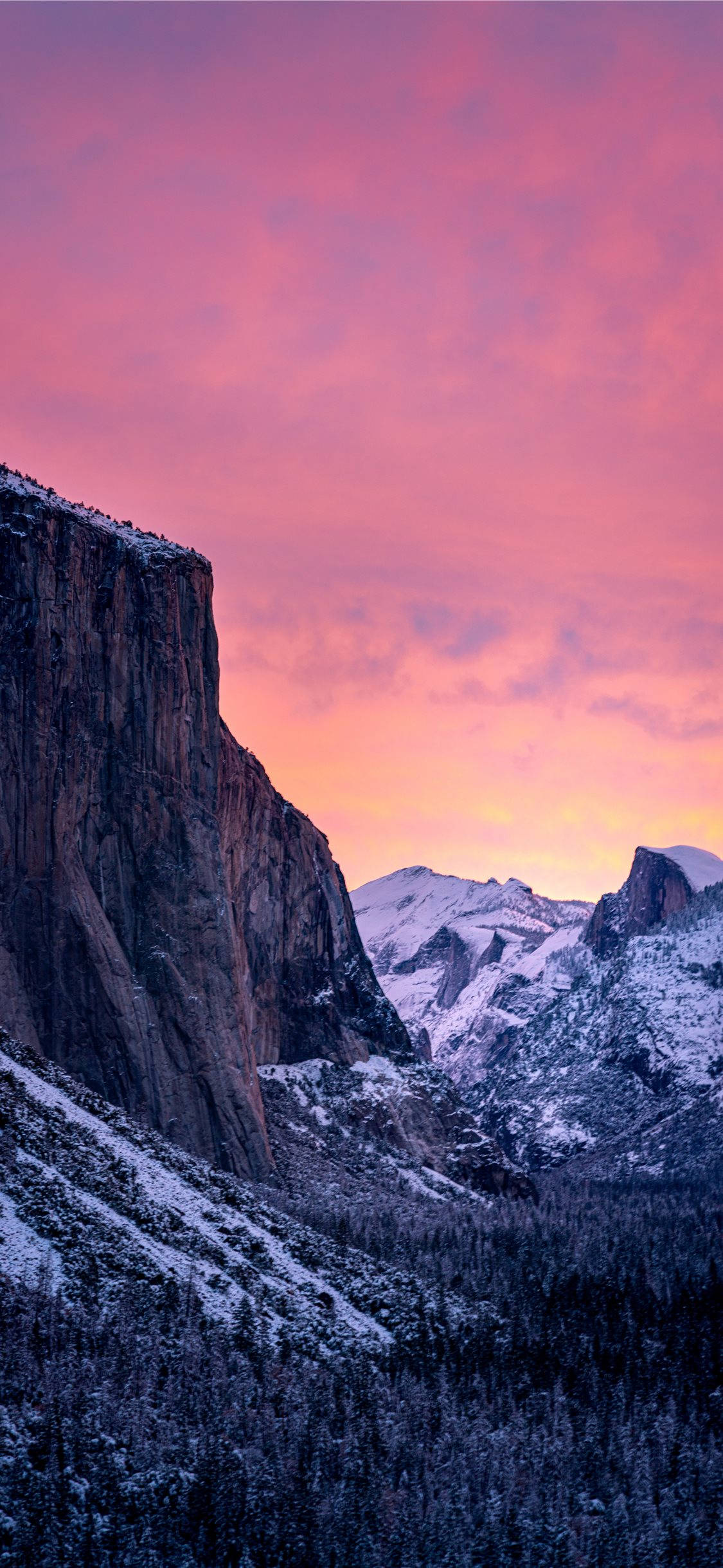 Disfruta de hermosas vistas del Parque Nacional Yosemite en tu iPhone Fondos de pantalla
