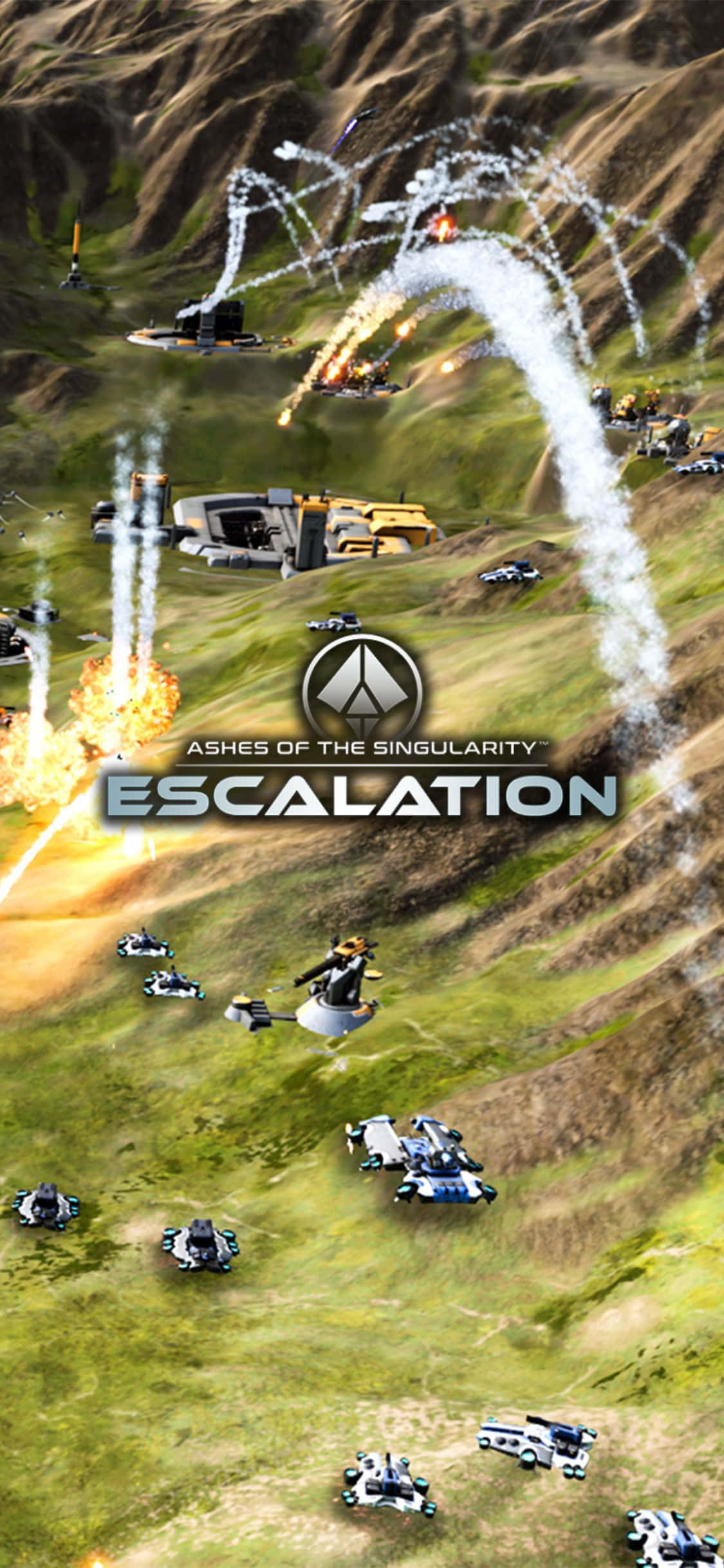 Disfruta de juegos de vanguardia con iPhone X y Ashes of the Singularity Escalation Fondos de pantalla