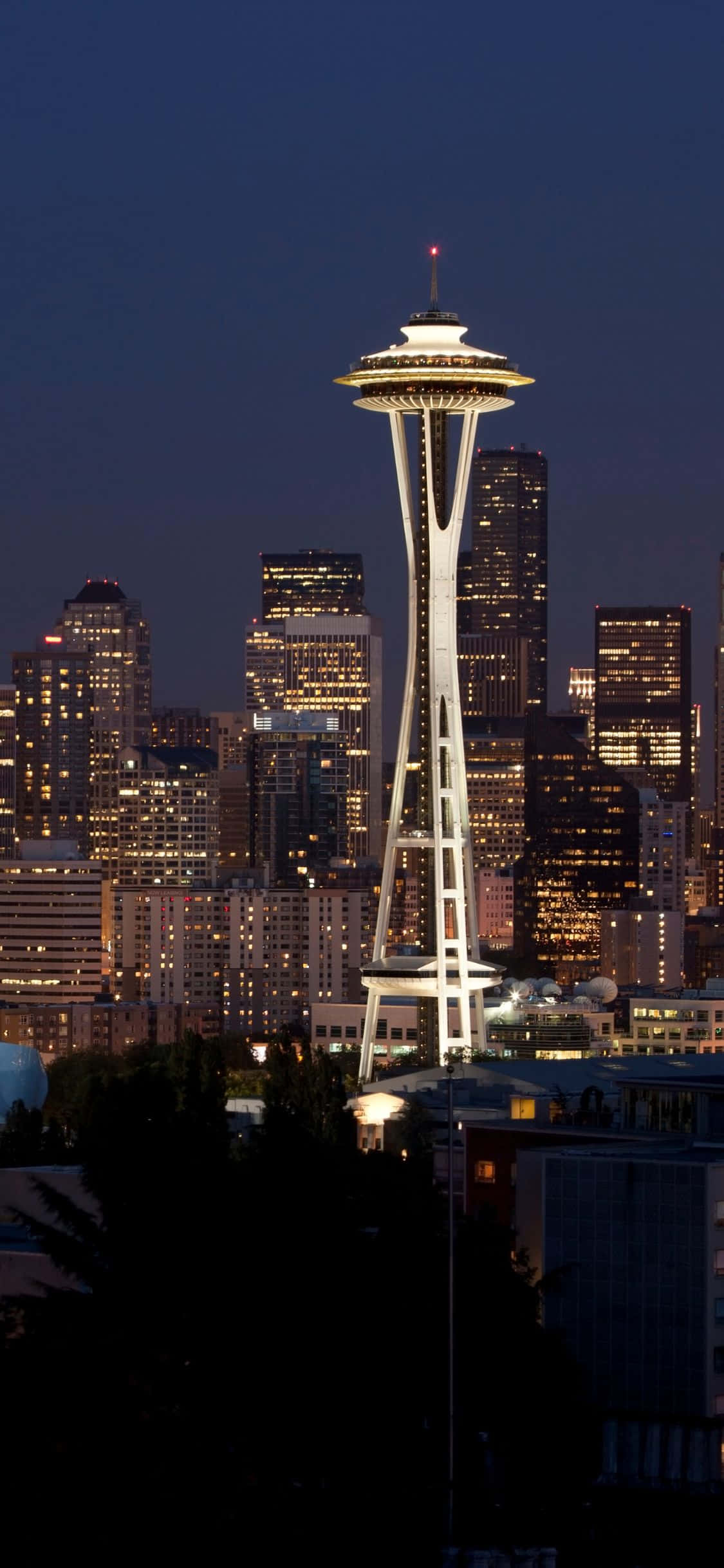 Disfruta de la belleza clásica de Seattle desde tu iPhone X Fondos de pantalla