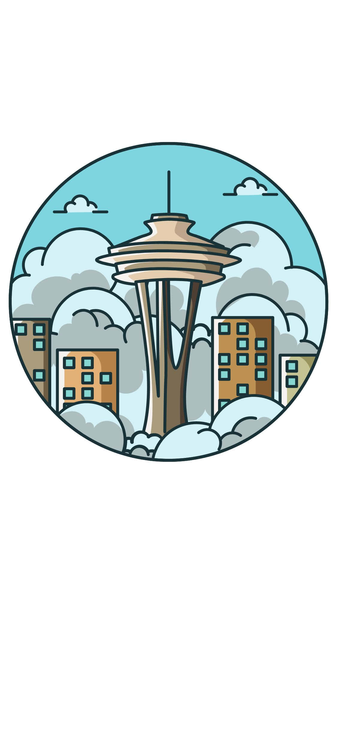 Disfruta de la belleza del horizonte de Seattle mientras usas tu iPhone X. Fondos de pantalla