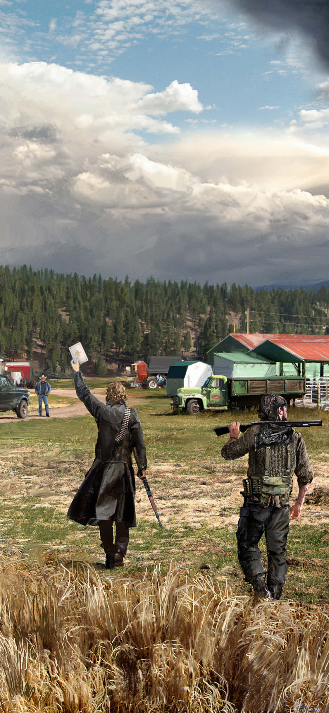 Disfruta de la experiencia inmersiva de jugar Far Cry 5 en iPhone Xs Fondos de pantalla