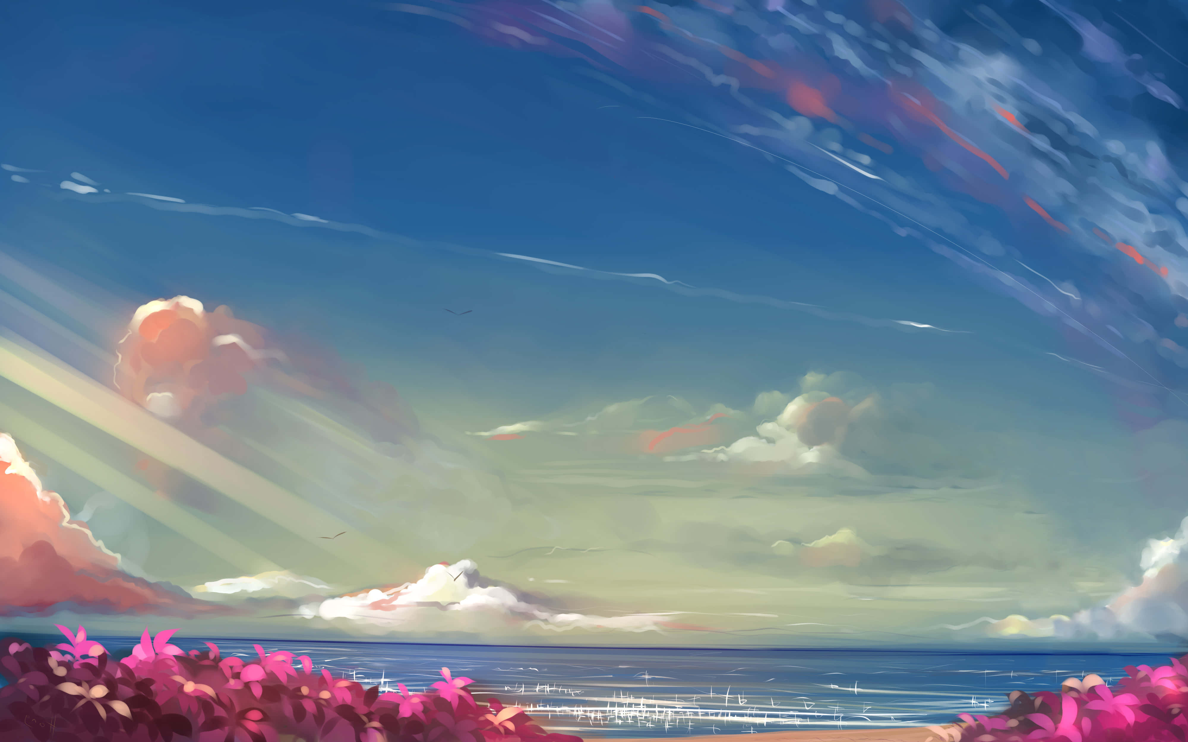 Disfruta de un paseo escénico por los hermosos paisajes del Anime Fondos de pantalla