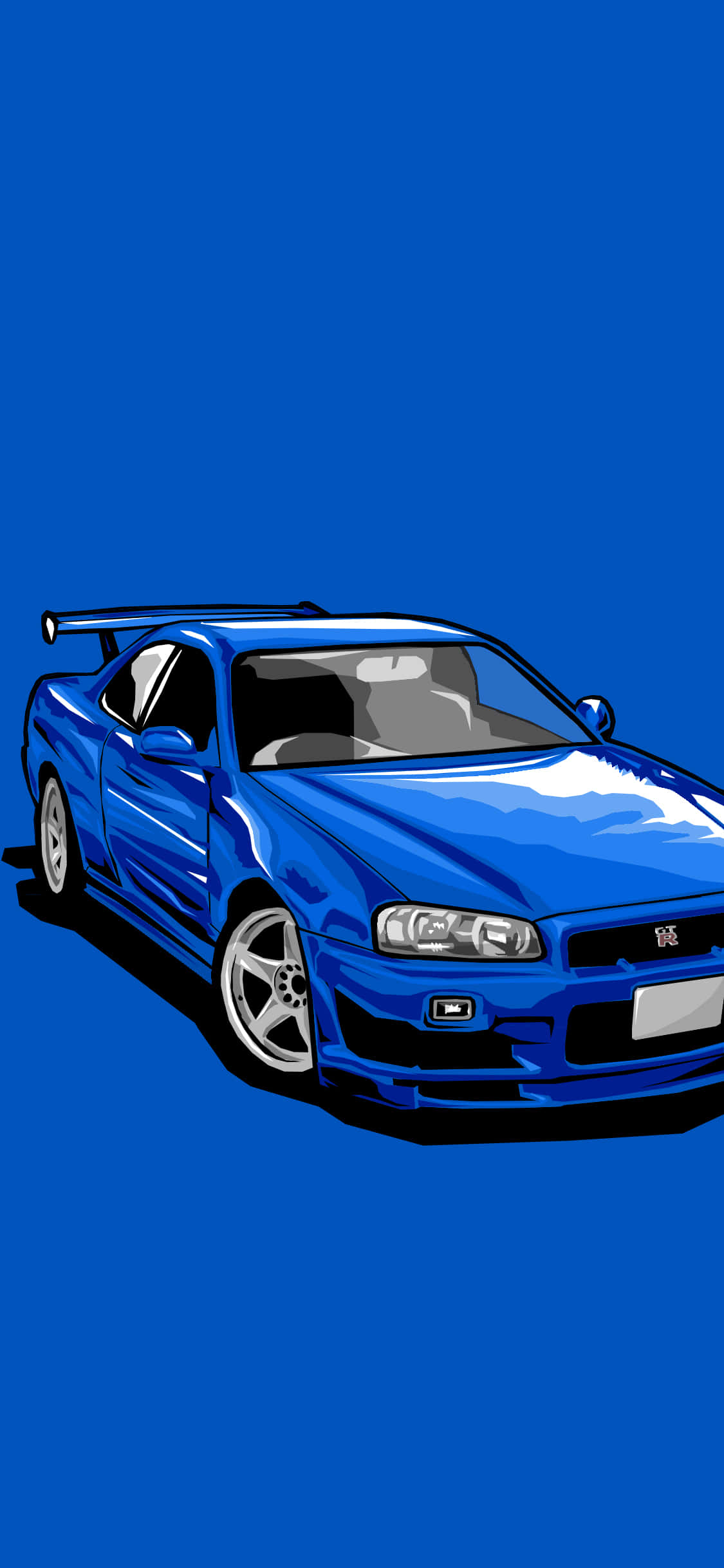 Disfruta de un paseo impresionante con un auto azul Fondos de pantalla