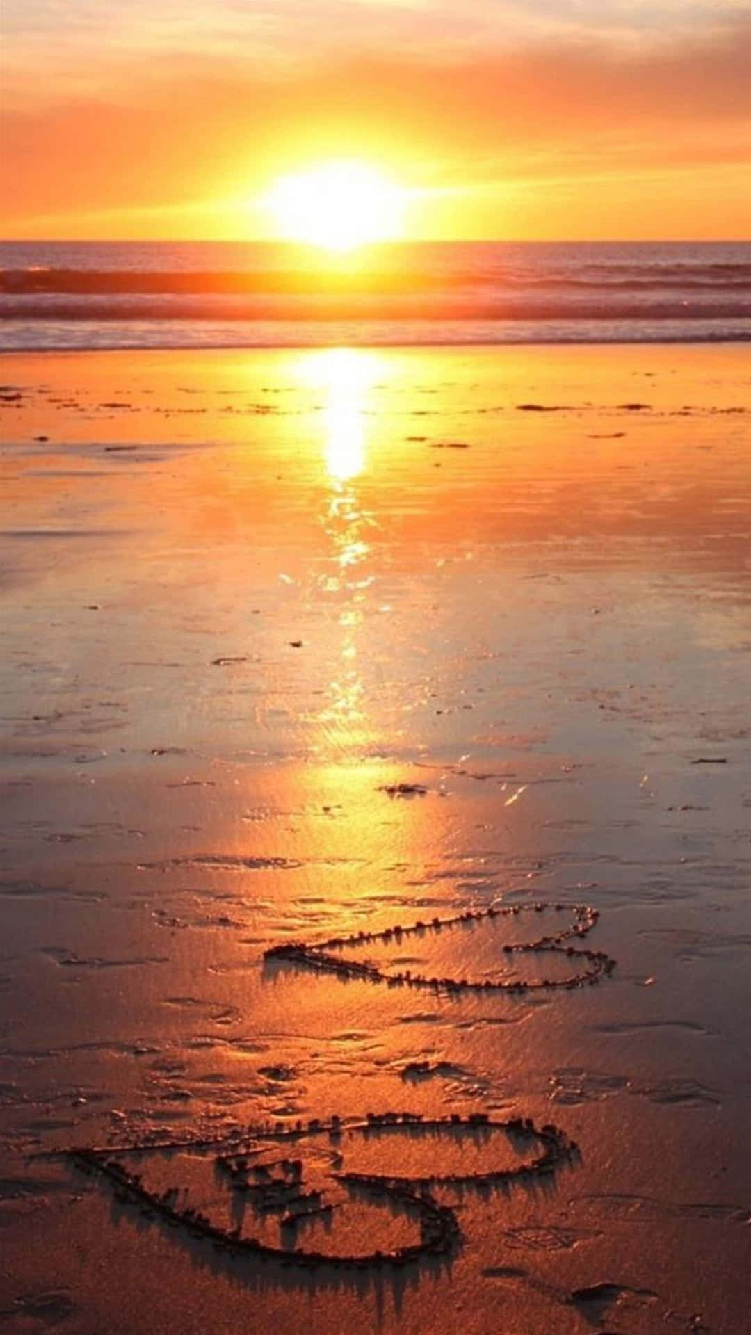 Disfruta de una Impresionante Puesta de Sol en la Playa Fondos de pantalla