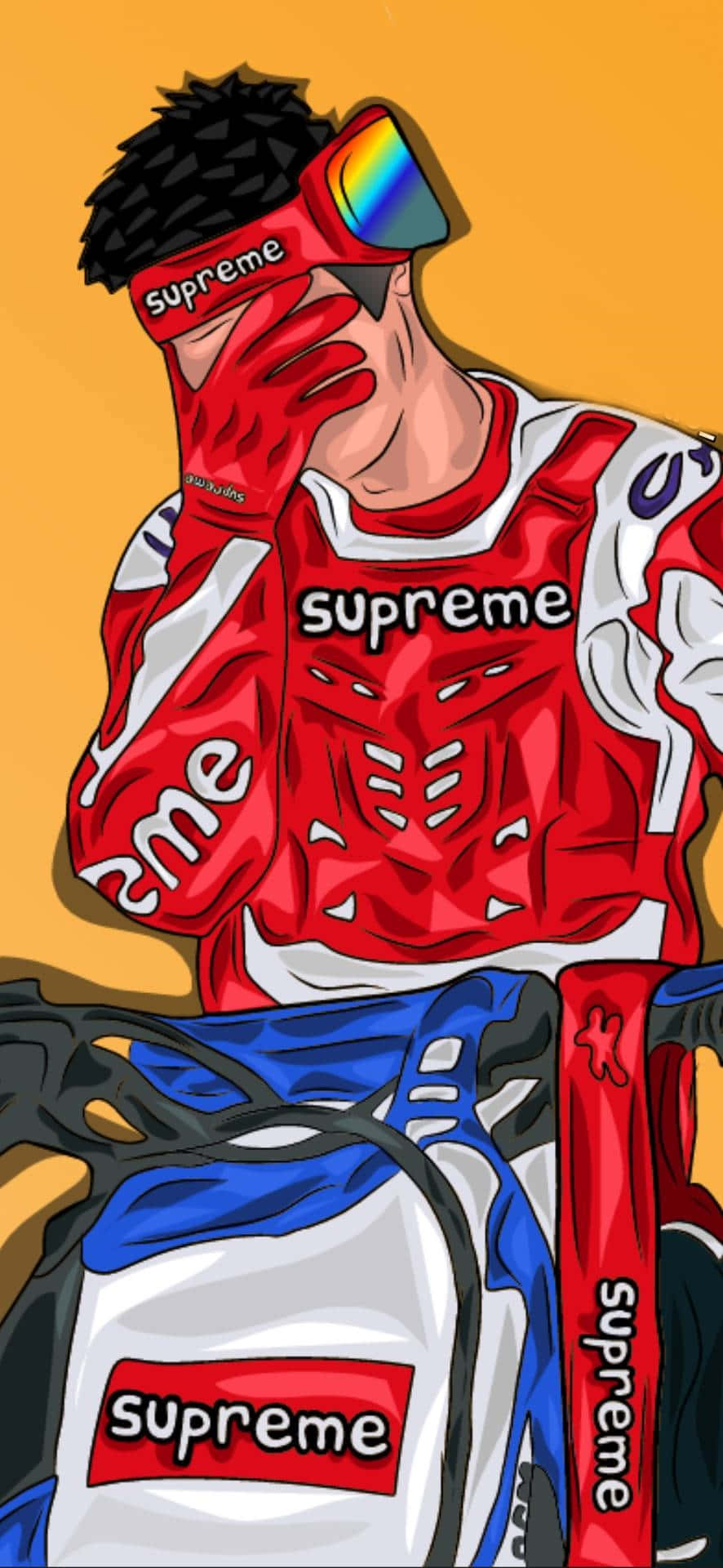 Disfruta del look urbano con Supreme Simpson Fondos de pantalla