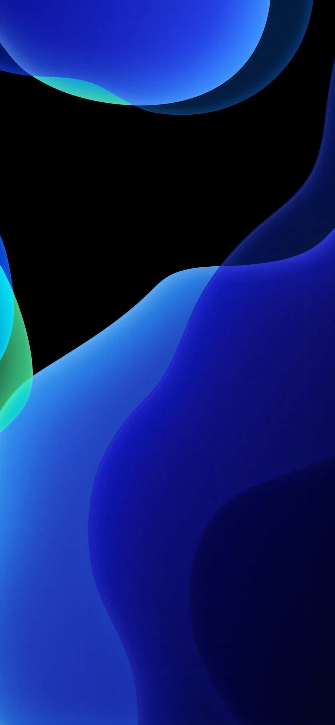 Disfruta del vibrante color de un iPhone azul sólido Fondos de pantalla