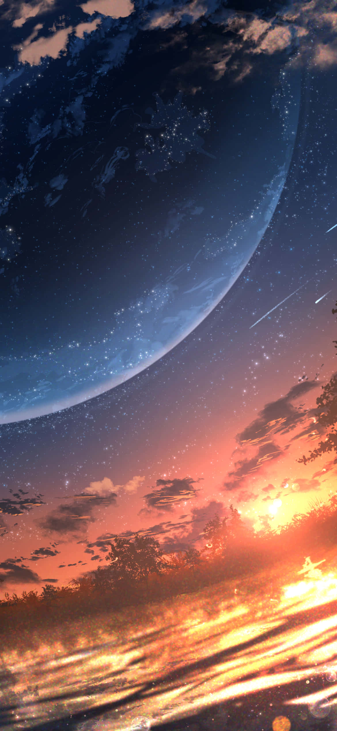 Disfruta del Atardecer Anime desde tu iPhone Fondos de pantalla