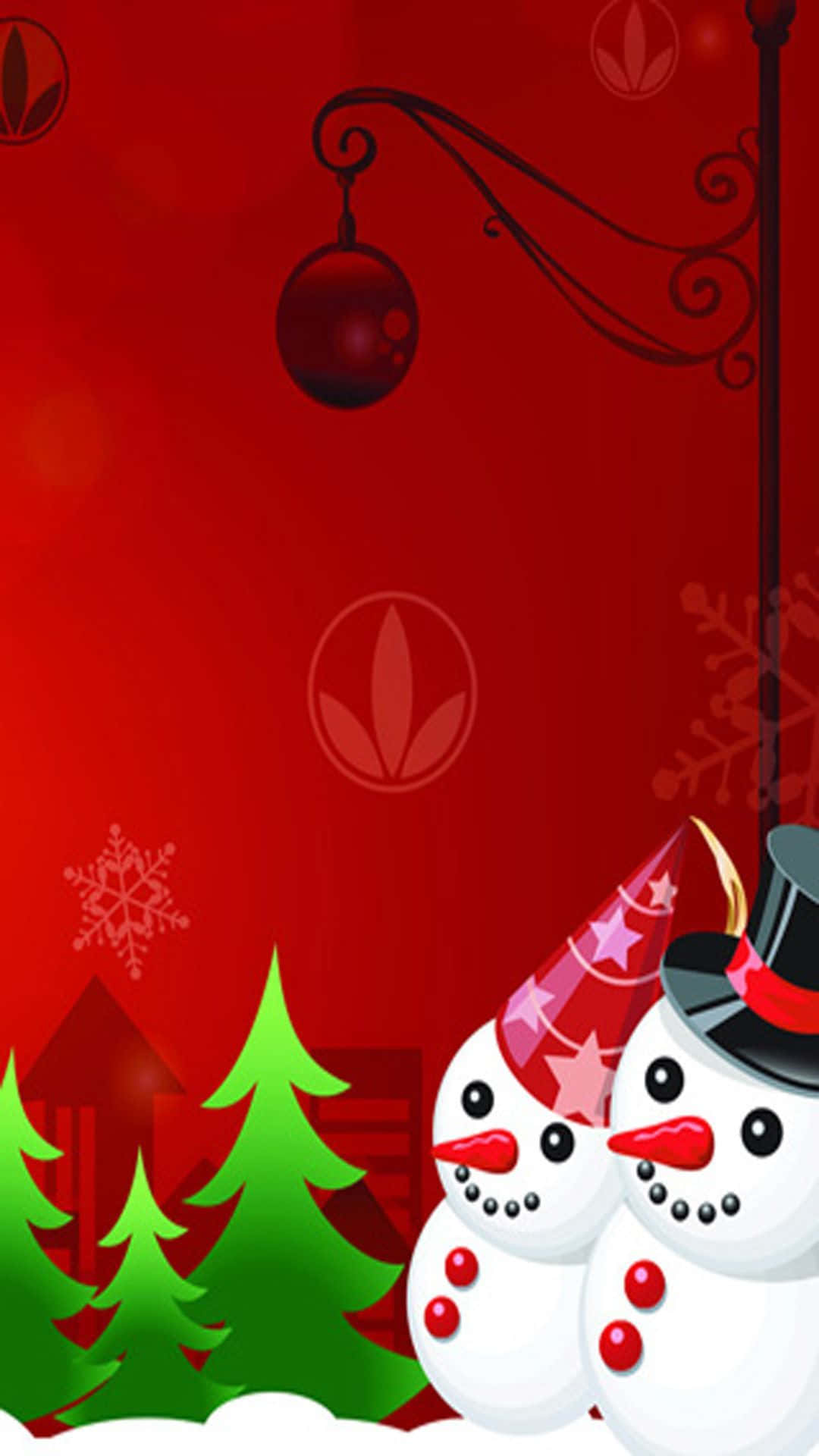 Disfruta el espíritu navideño con un fondo festivo para tu teléfono Fondos de pantalla