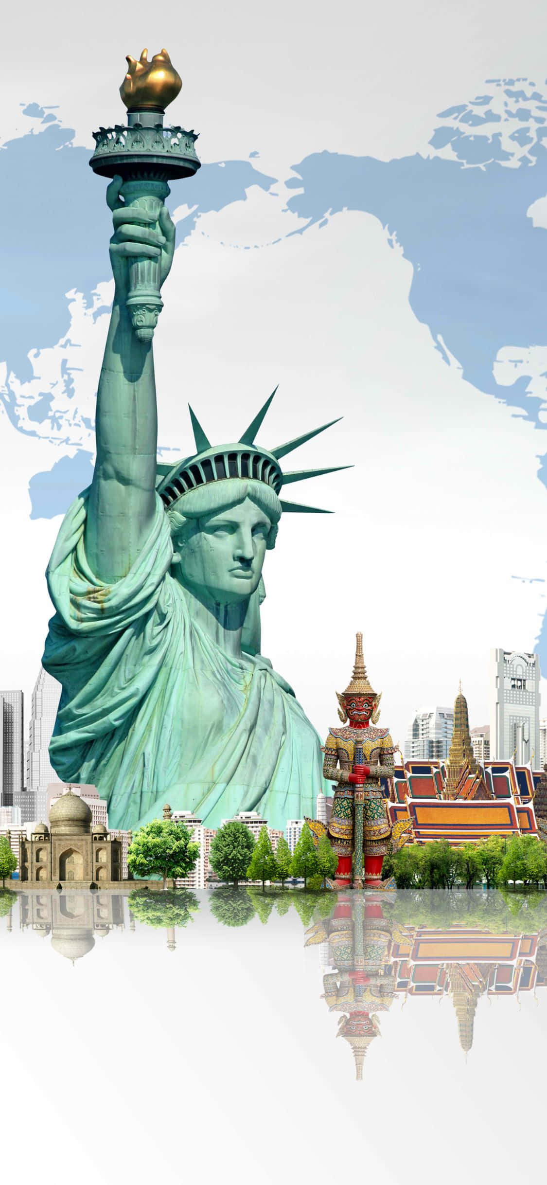 Disfruta el horizonte de la ciudad de Nueva York con el elegante nuevo iPhone X Fondos de pantalla