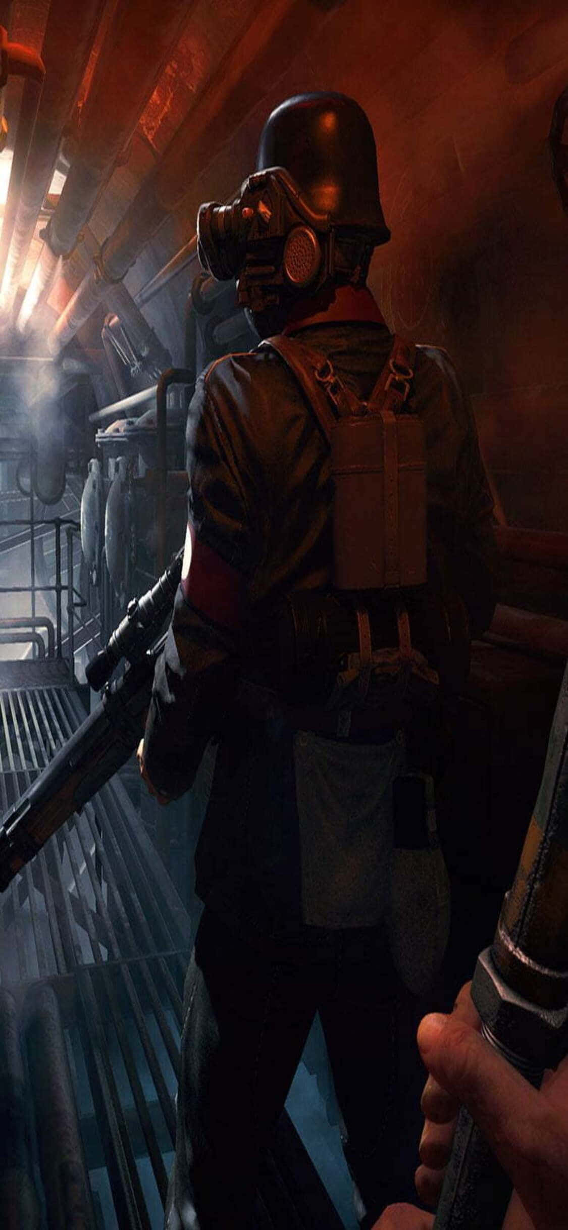 Disfruta el nuevo iPhone Xs y juega el clásico Wolfenstein II: The New Colossus en una resolución impresionante. Fondos de pantalla