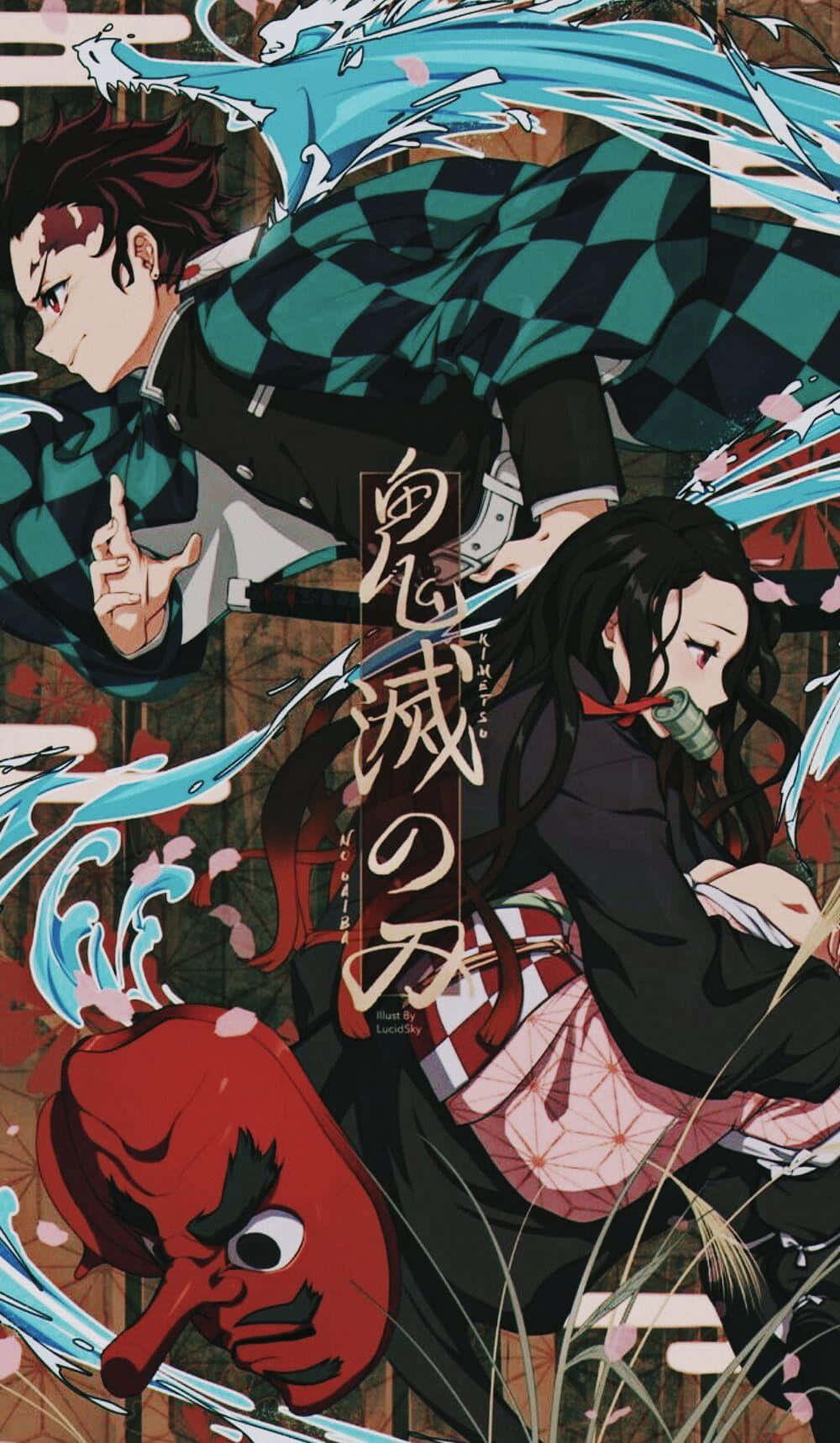 Disfruta la apasionante aventura de Tanjiro con tu iPad de Demon Slayer Fondos de pantalla