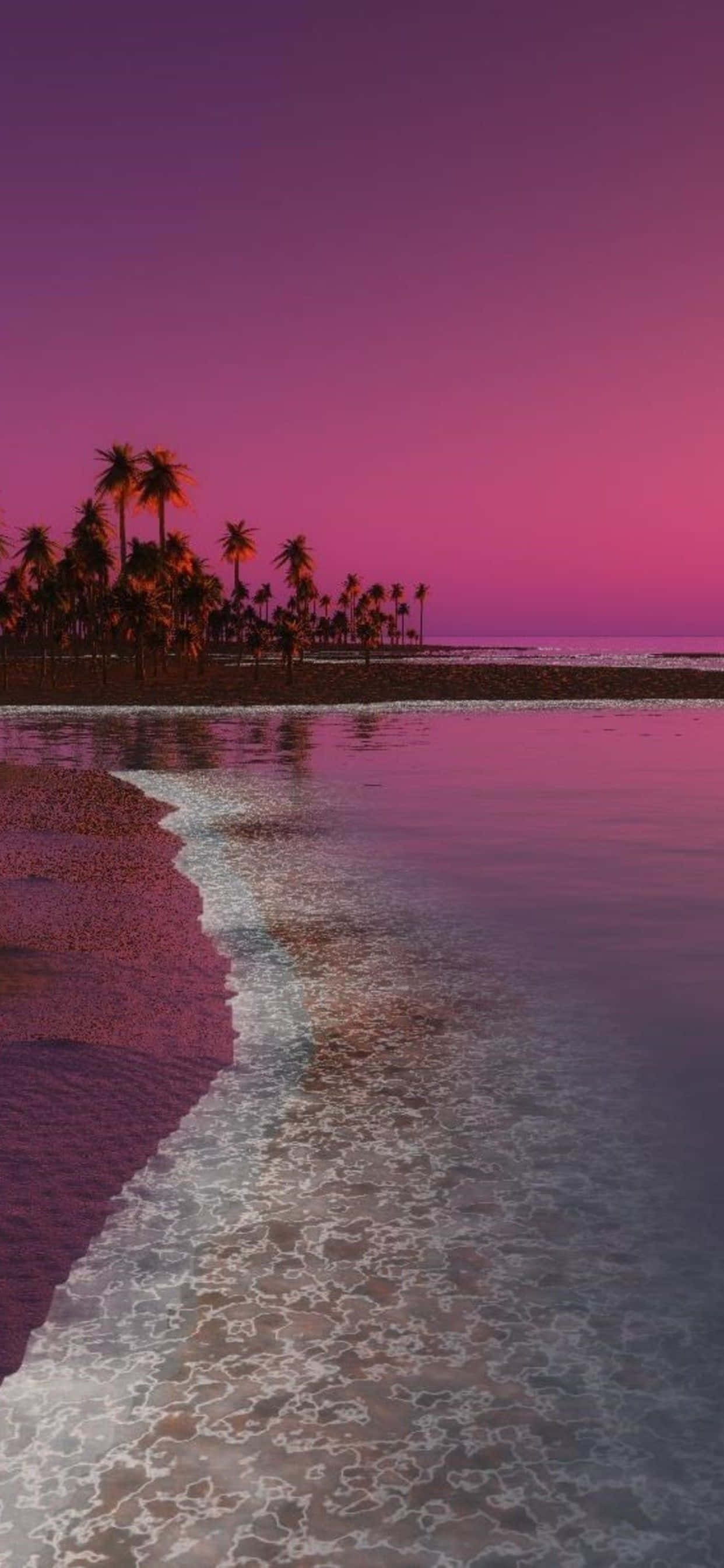 ____ Disfruta la belleza de un atardecer romántico con tu iPhone Estético. Fondos de pantalla