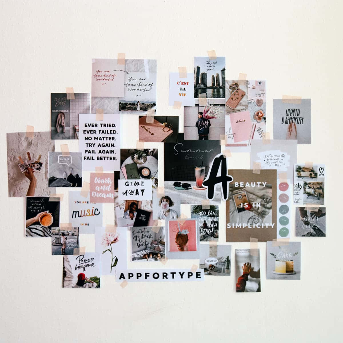 ¡Disfruta la belleza de un collage estético! Fondos de pantalla