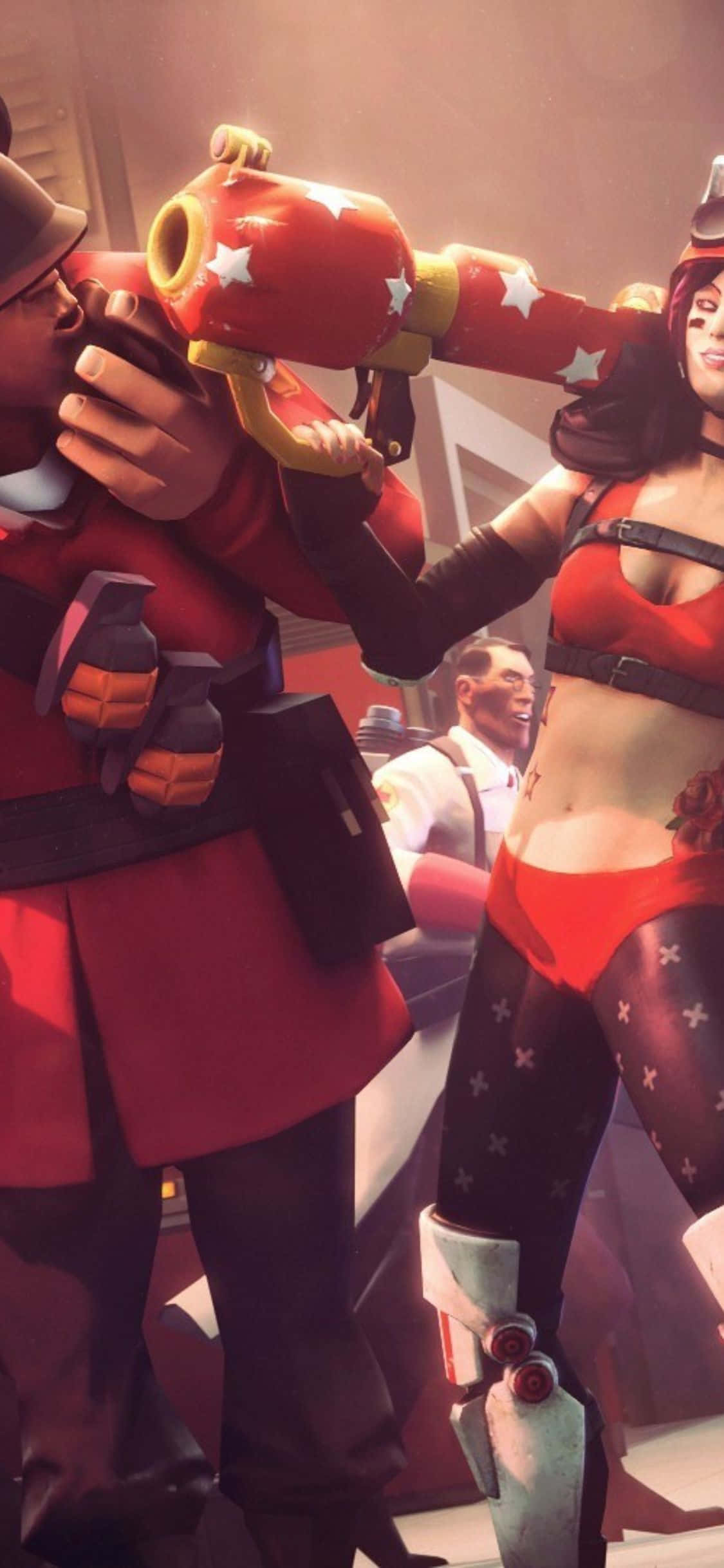 Disfruta la Diversión con iPhone XS y Team Fortress 2 Fondos de pantalla