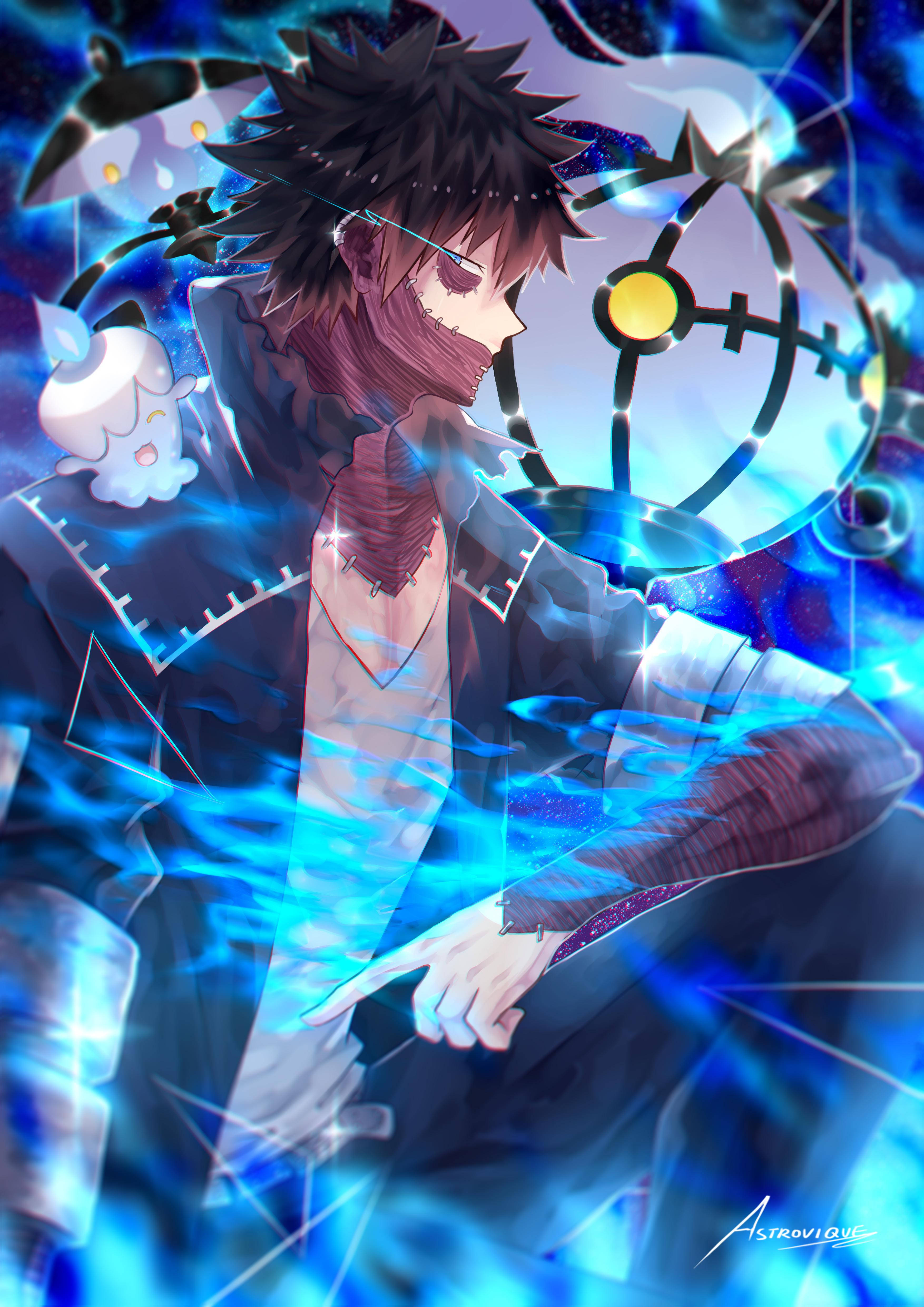 Disfruta la energía surrealista del estilo Vaporwave Dabi Fondos de pantalla