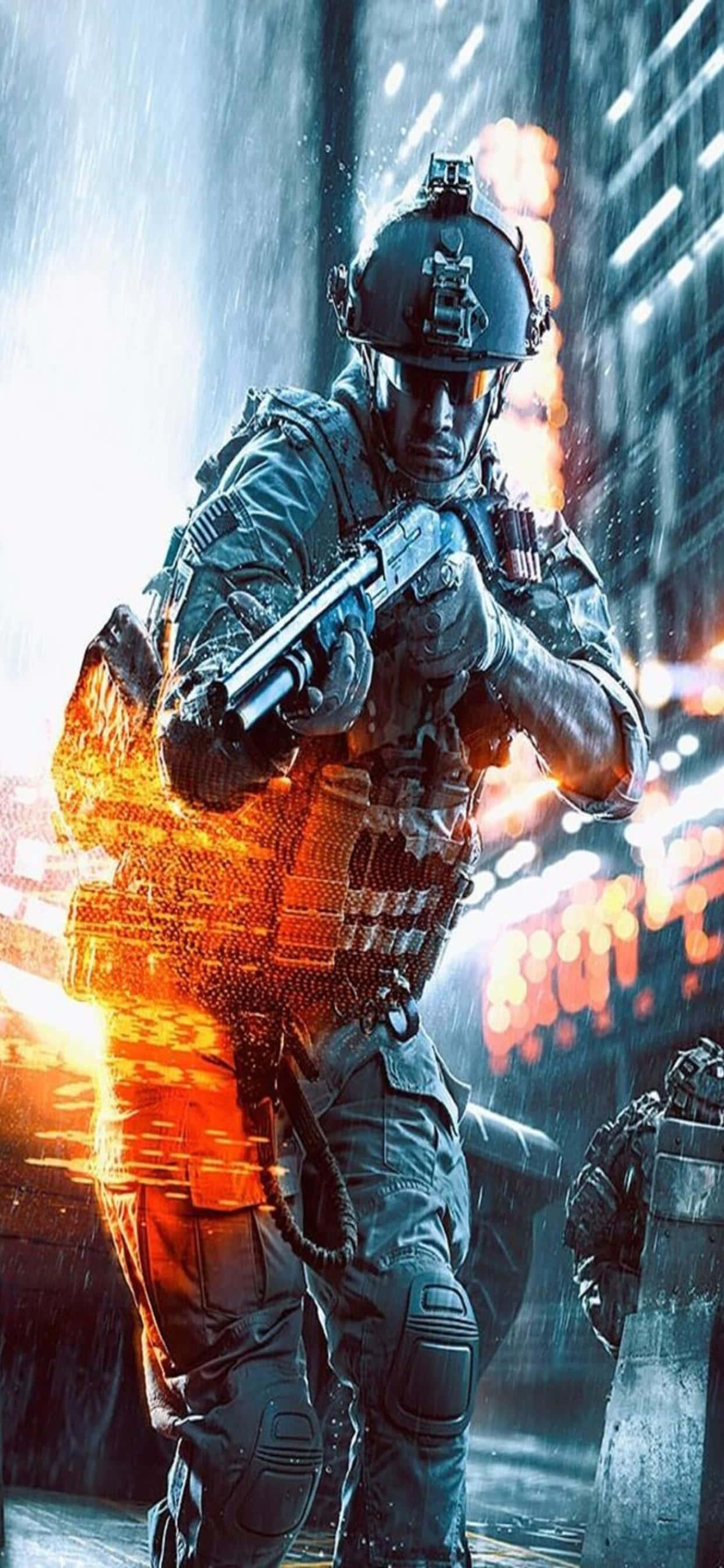 Disfruta la experiencia de juego definitiva en el iPhone Xs Max con Battlefield 4 Fondos de pantalla