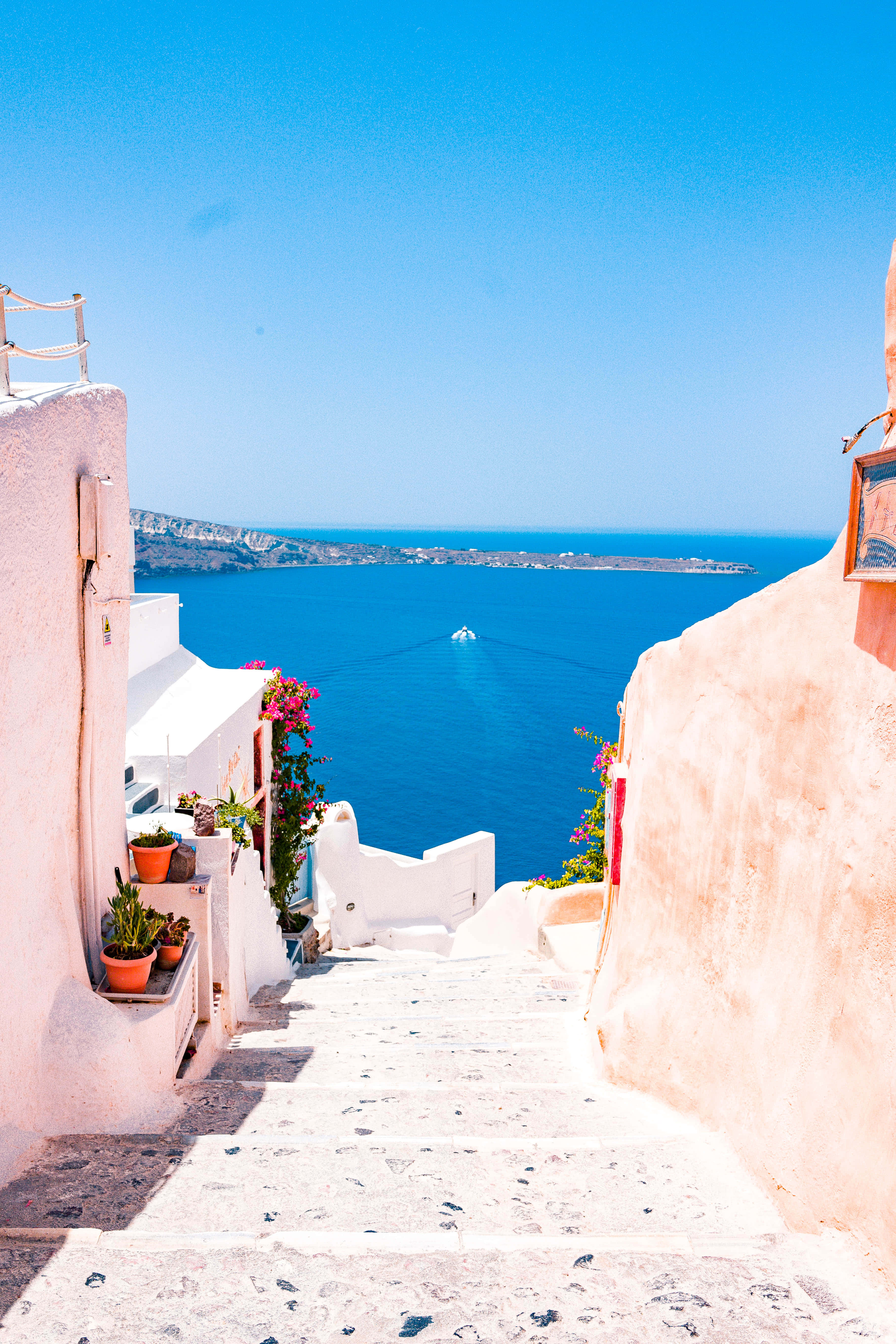 Disfruta la impresionante vista de Santorini, Grecia Fondos de pantalla