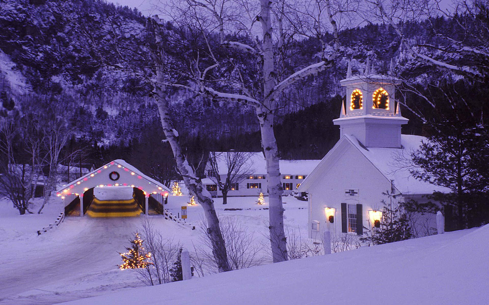 Disfruta la temporada navideña con este alegre fondo de escritorio de Navidad Fondos de pantalla
