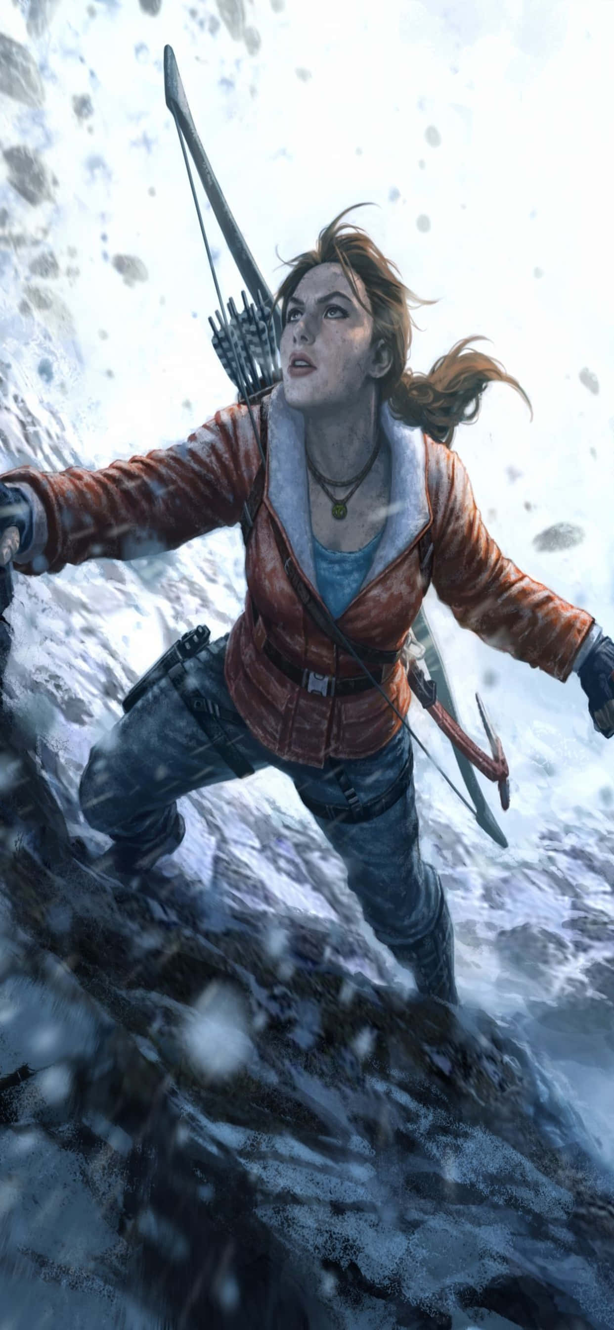 Disfruta Rise Of The Tomb Raider en el nuevo iPhone Xs Max Fondos de pantalla