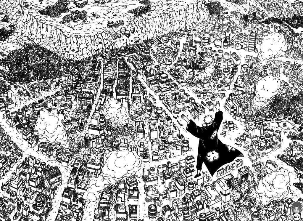 Disfrutando de las hermosas vistas de un panel de manga Fondos de pantalla