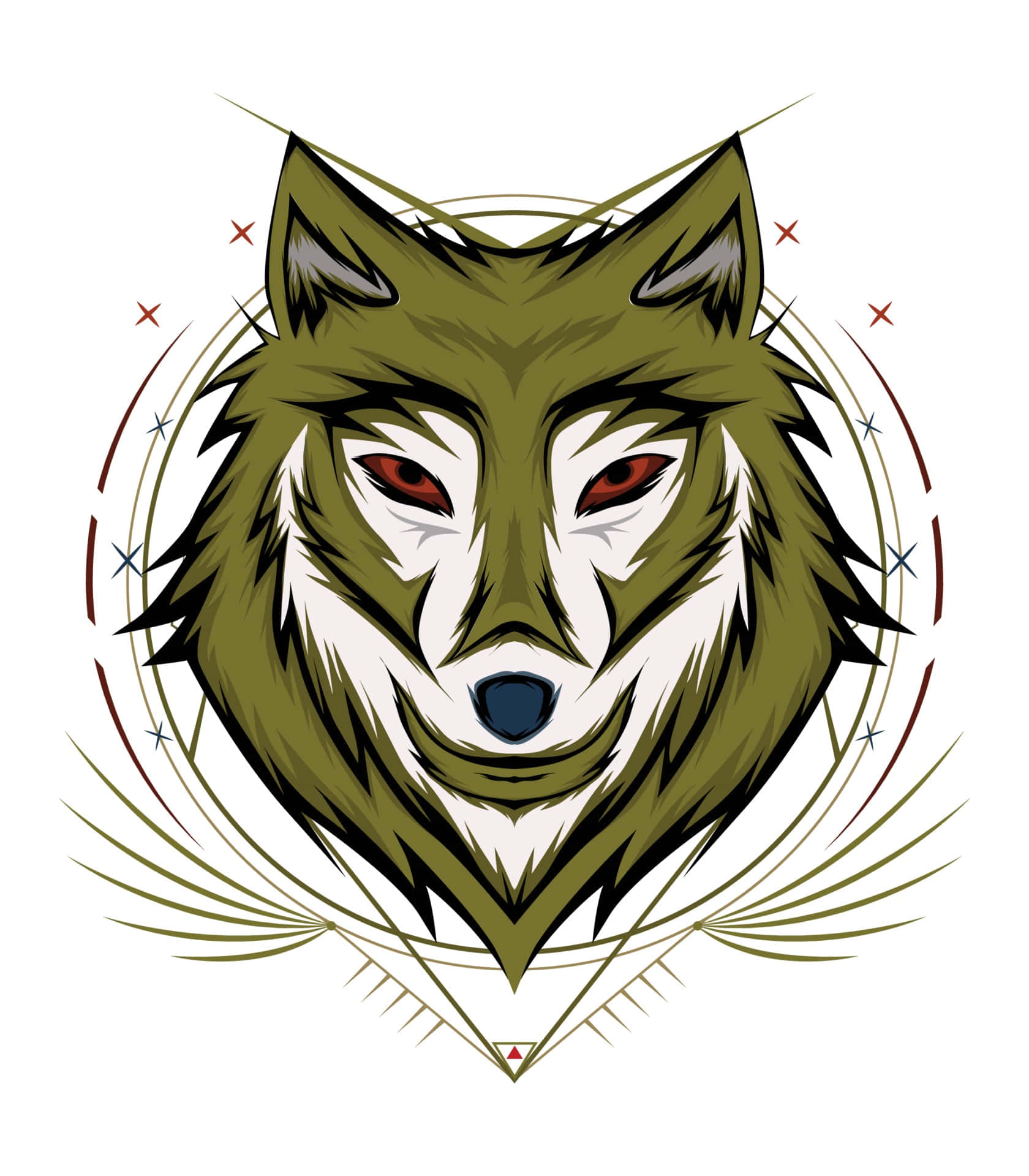 Disfrutando la naturaleza - Un lobo genial deambula en el bosque Fondos de pantalla