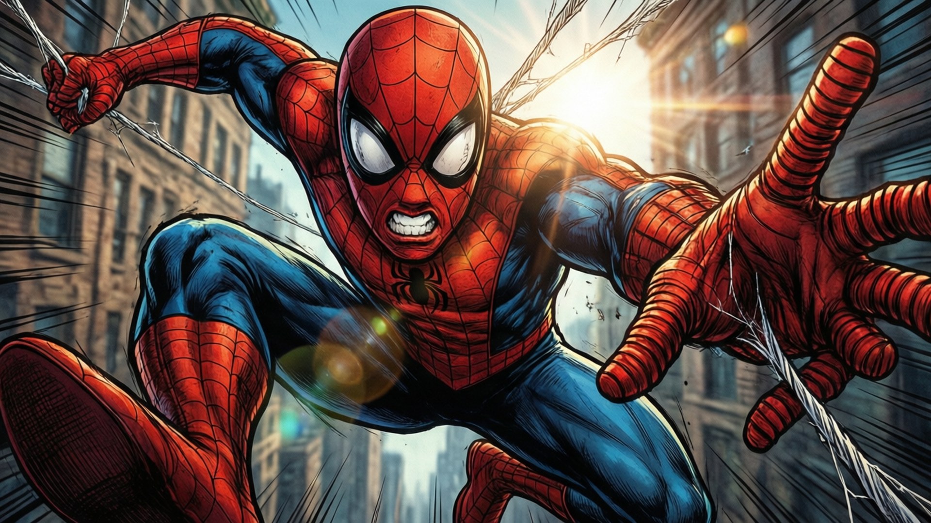 Disparo de acción en telaraña Fondos de pantalla