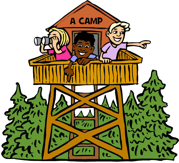 Diversión en la torre de vigilancia del campamento de verano Fondos de pantalla