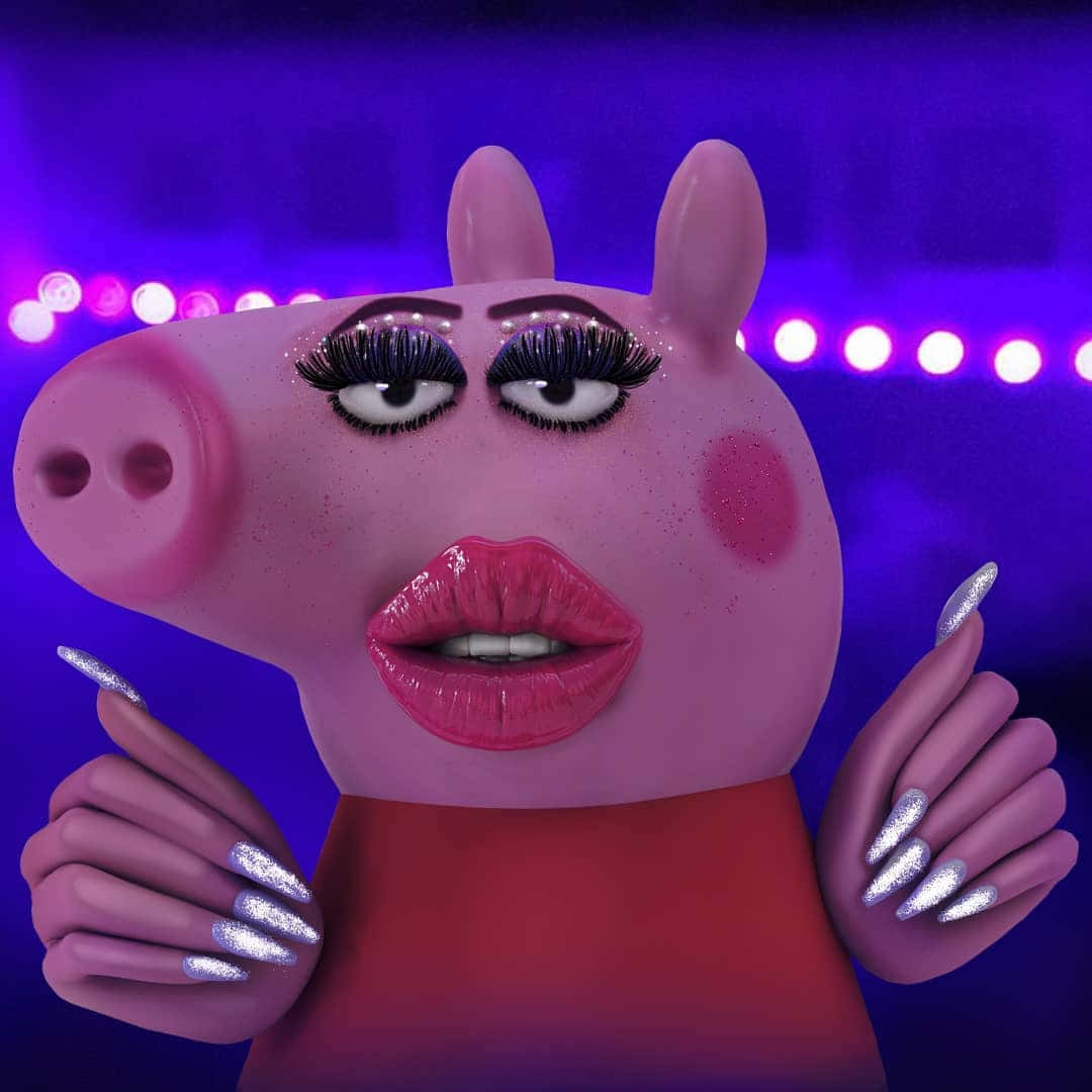 Divertida imagen 3D de Peppa Pig Fondos de pantalla