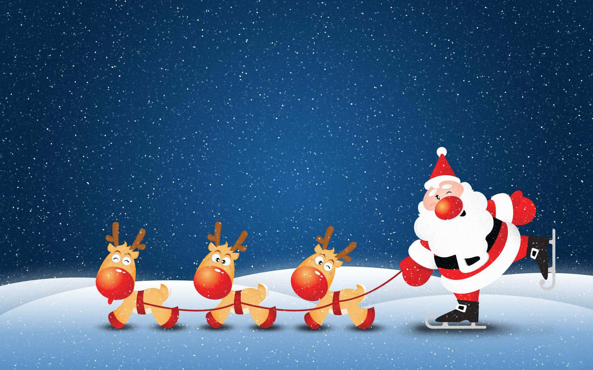 Divertida selfie de Santa y su reno Fondos de pantalla