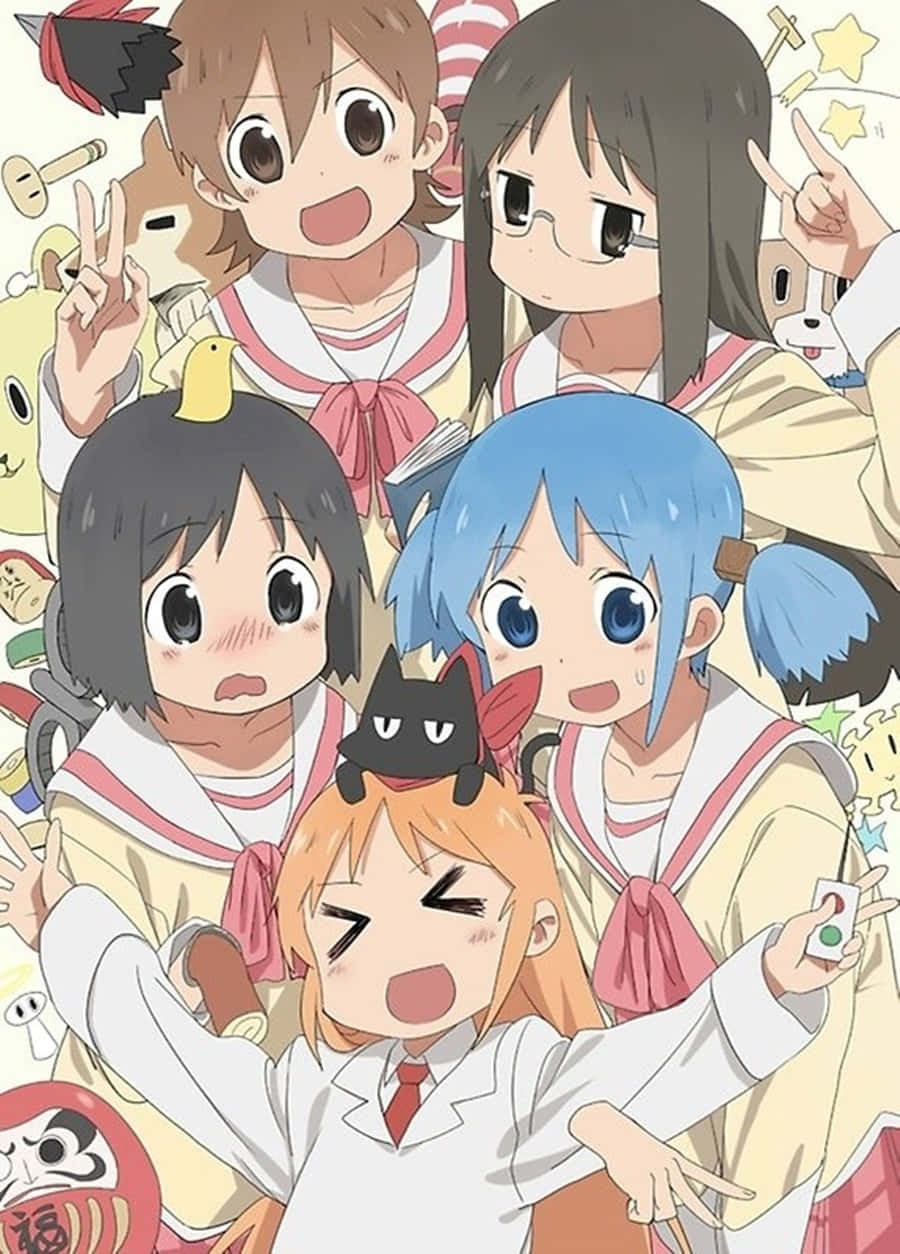 Divertido grupo de amigos anime Fondos de pantalla