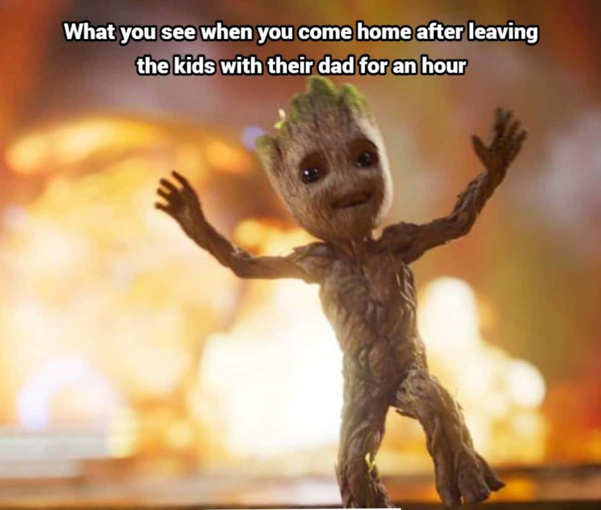 Divertido meme de Marvel Guardianes de la Galaxia Groot Explosión Fondos de pantalla