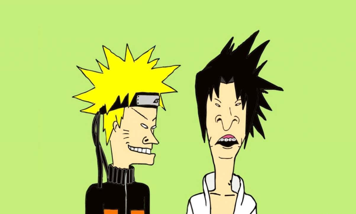 Divertido Naruto y Sasuke al estilo de Beavis and Butthead Fondos de pantalla