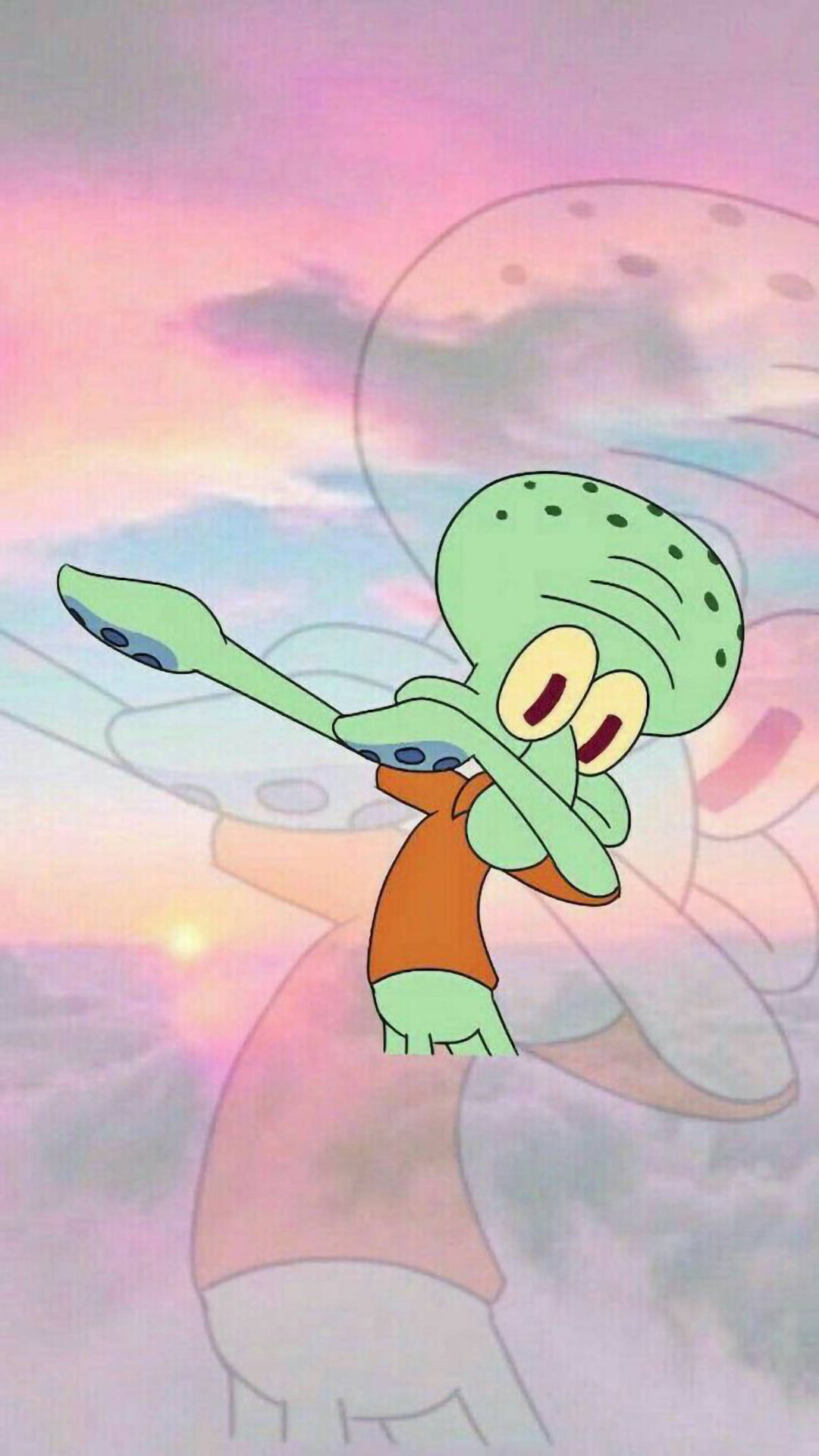 Divertido y Estético Squidward Haciendo Dabbing Fondos de pantalla