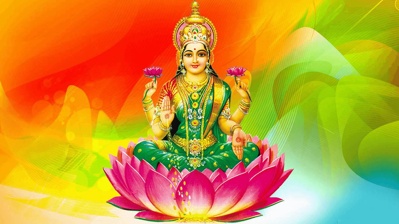 Divina Gracia de la Diosa Lakshmi Fondos de pantalla