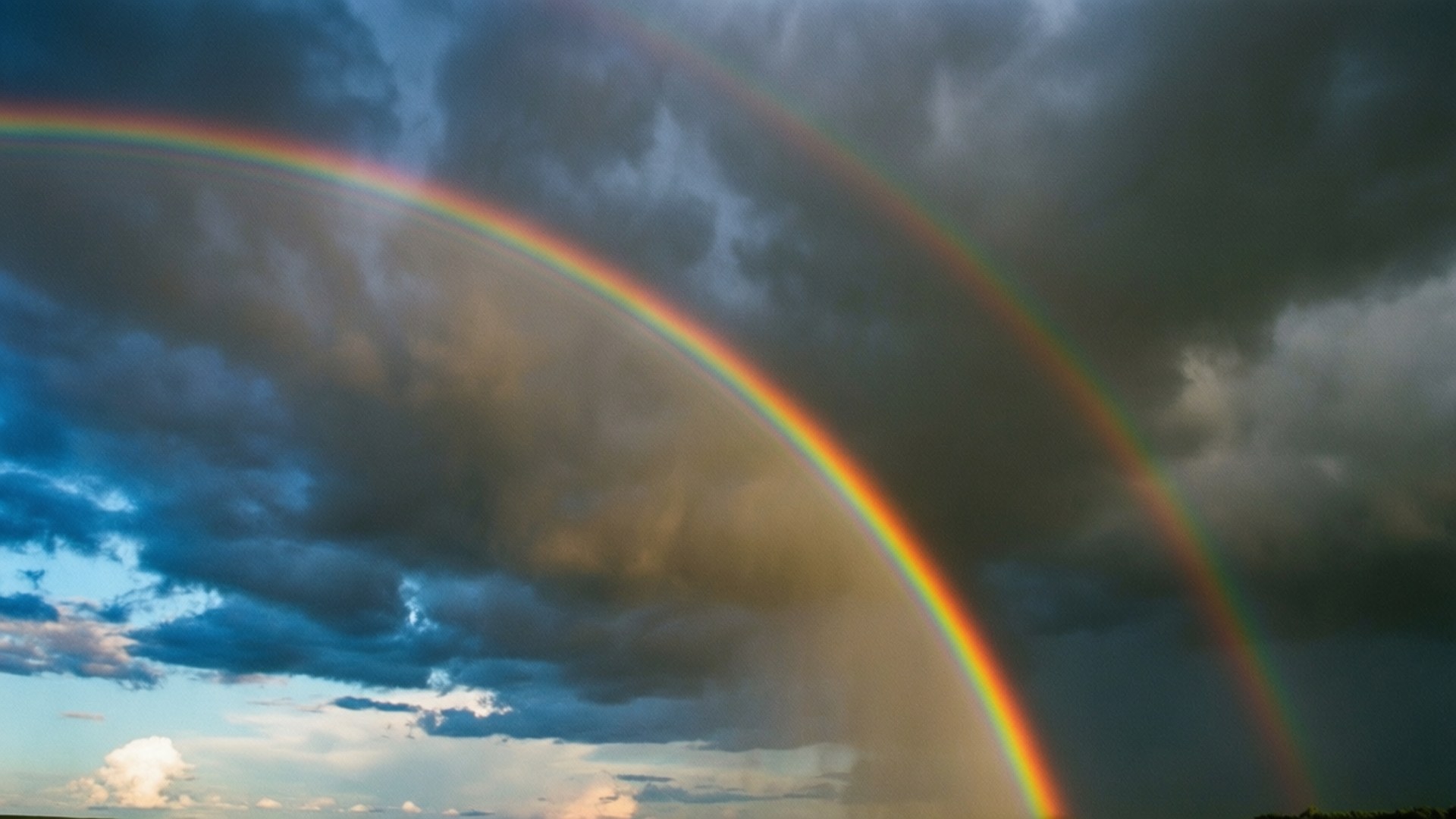 Doble Arcoíris Tormenta Fondos de pantalla