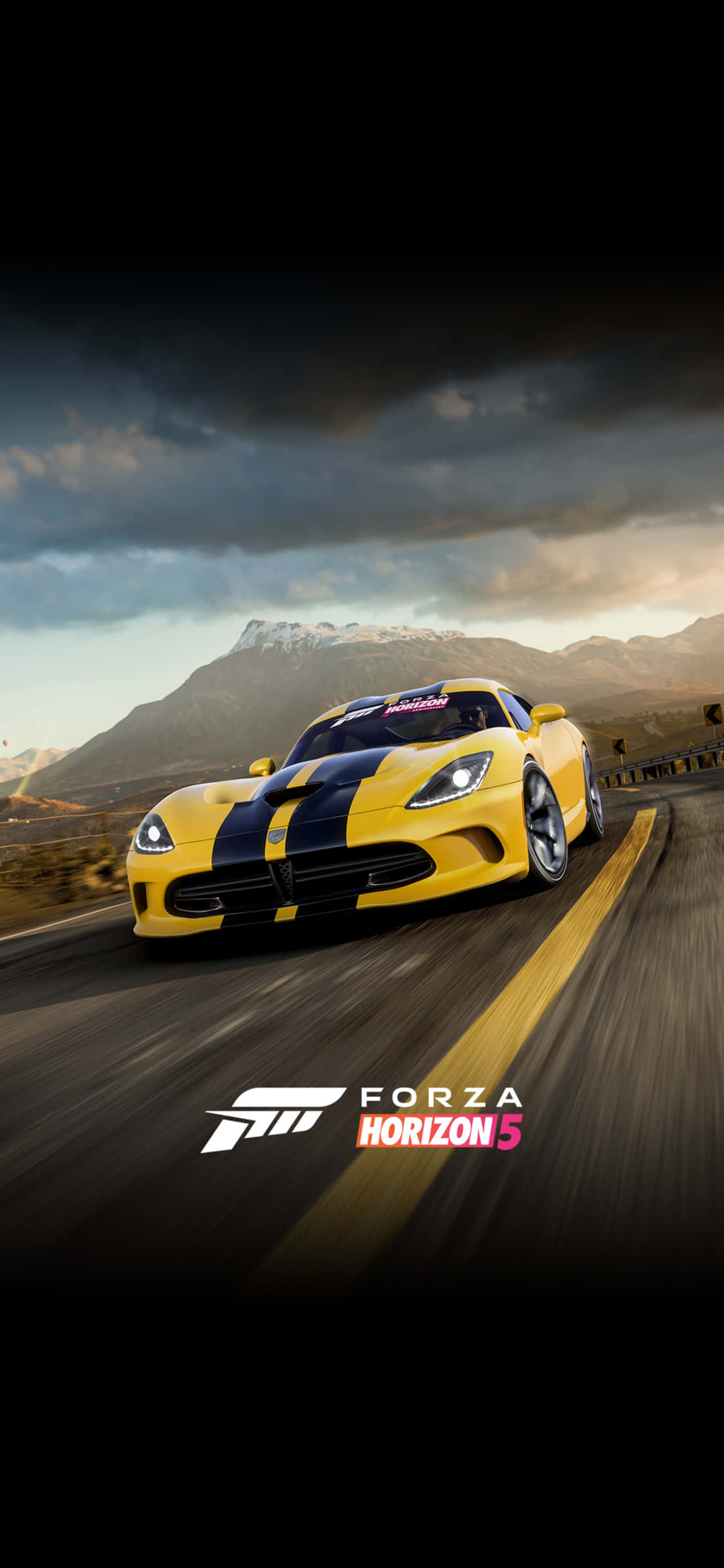 Dodge Viper amarillo iPhone X Forza Motorsport 7 Fondo Fondos de pantalla