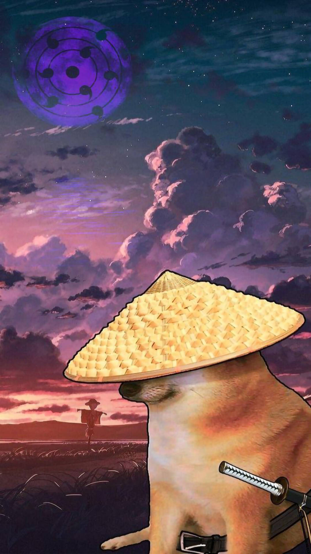 Doge Samurái Estético y Divertido Fondos de pantalla